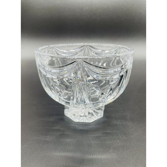 New In Box Waterford Lead Crystal Variety Bowl 5 Inches Across #159850 Footed - Picture 4 of 8